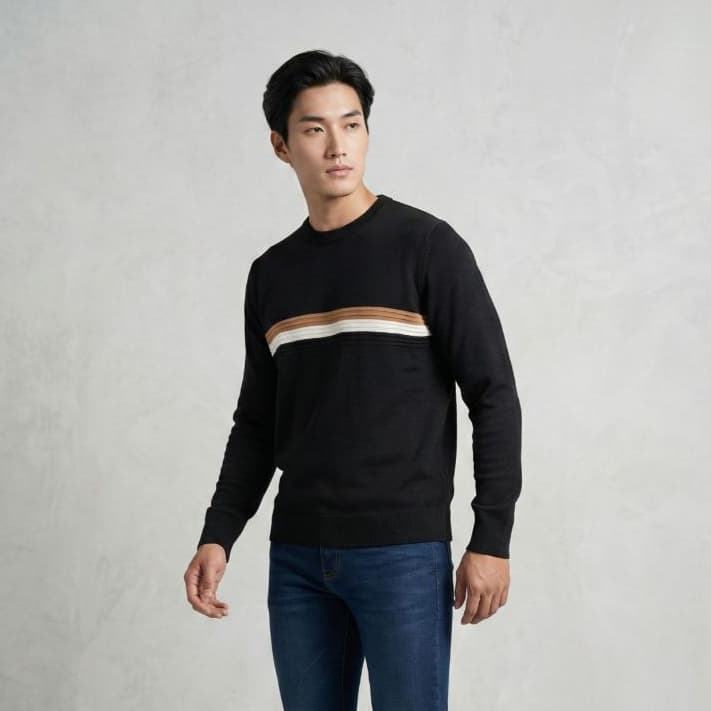 Suéter Masculino Tricot Premium Blusa Inverno Elegante Confortável Casual