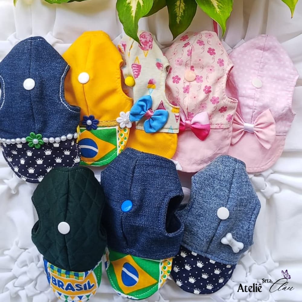 Boné/Viseira Pet Ajustável Para Pets de Pequeno Porte