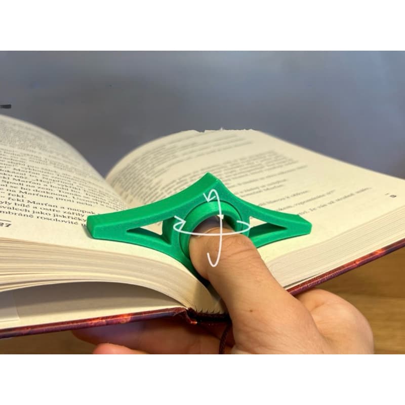Suporte Ergonômico para Leitura – Anel de Dedo para Segurar Livro e Páginas
