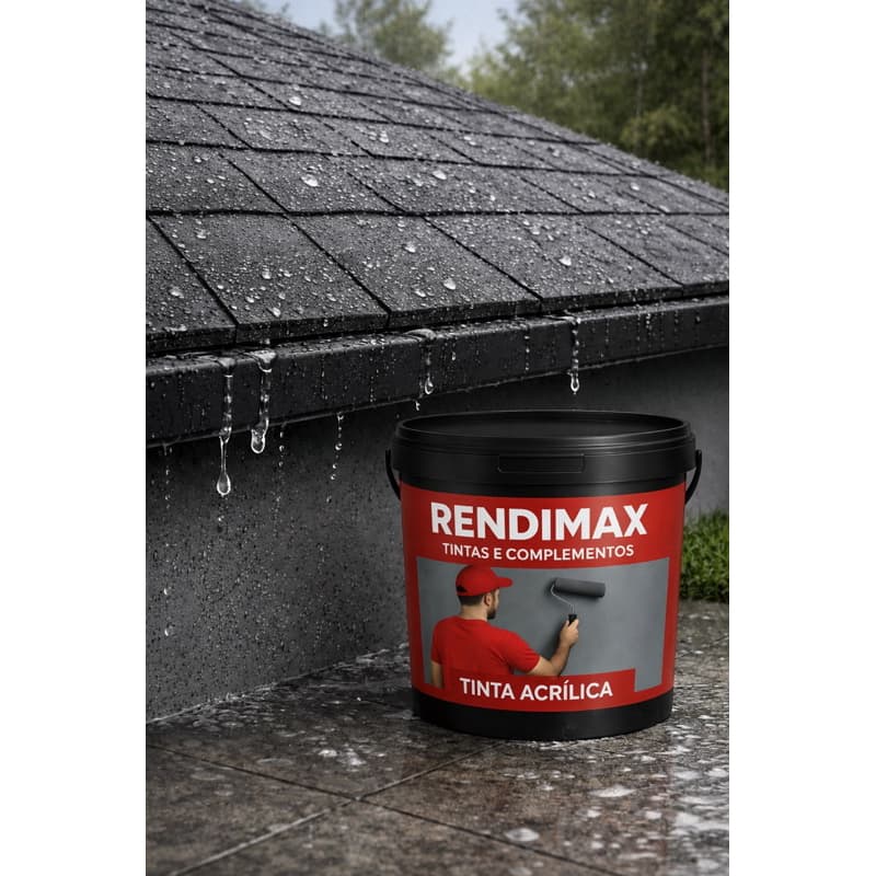 Tinta Emborrachada Rendimax 18 L Impermeabilizante Flexível de Alta Durabilidade