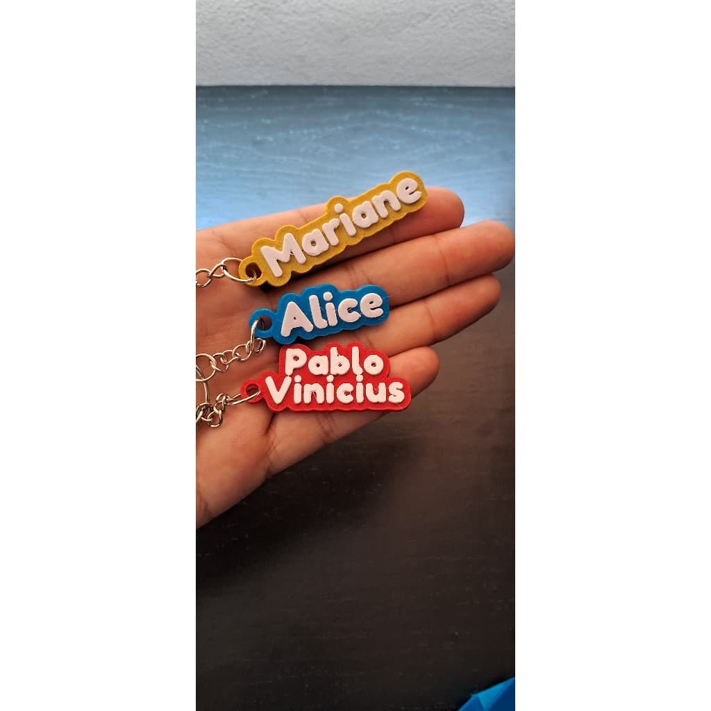 Chaveiro Personalizado com Nome – Material Escolar | Volta às Aulas