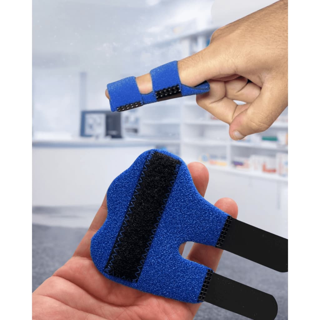 Tala para Dedo Azul Suporte Ortopédico Ajustável Ideal para Tendinite Artrite Uso Diário Recuperação