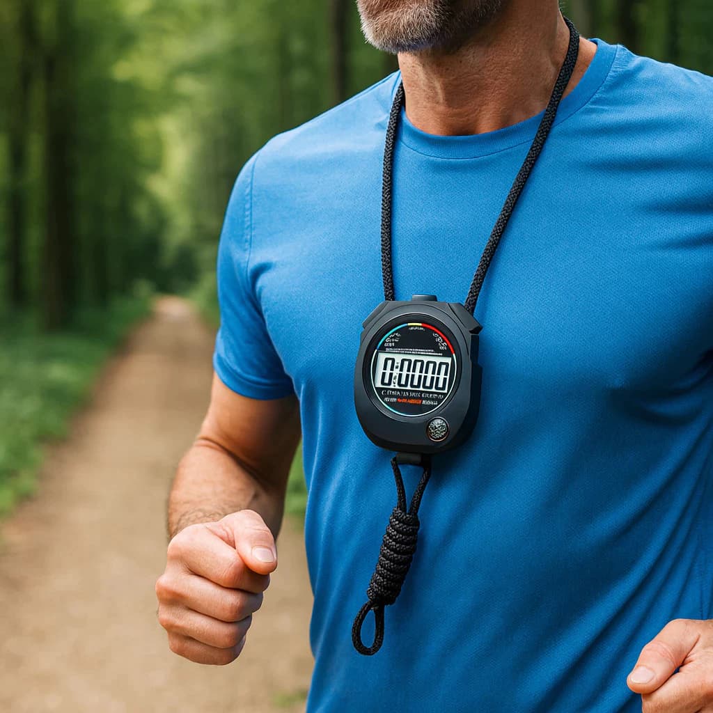 Cronômetro Progressivo De Mão Digital Alarme Hora Com Corda Temporizador Esporte Esportivo Relógio