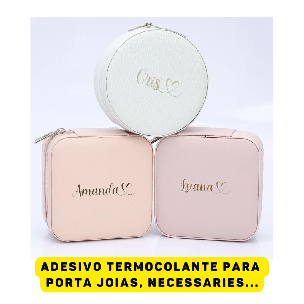 Nomes Adesivos Termocolantes Porta Joias, bolsas, sinteticos, casamentos: quantidade de 1~20