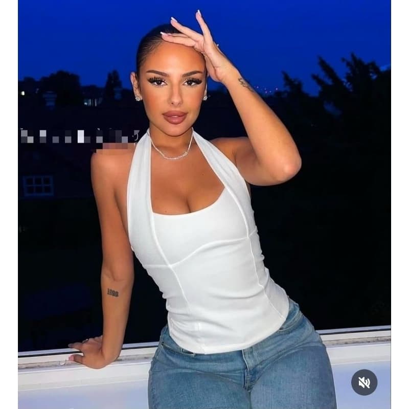 Blusa Feminina Regata Feminina Efeito Silicone Tendência Verão 2026 Frente Unica Dupla