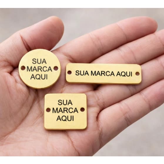 Kit Tag Etiqueta Personalizado Em Acrílico Espelhado