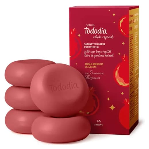 Sabonetes Em Barra Tododia Romã E Amendôas Glaceadas 5un90g