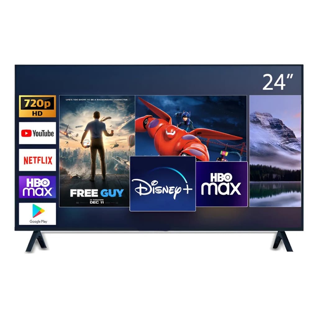 Smart TV RAY VASI LED HD (24/32/40/43 Polegadas) Android TV HDMI USB Wi-Fi 100/240V Com Controle Remoto Padrão