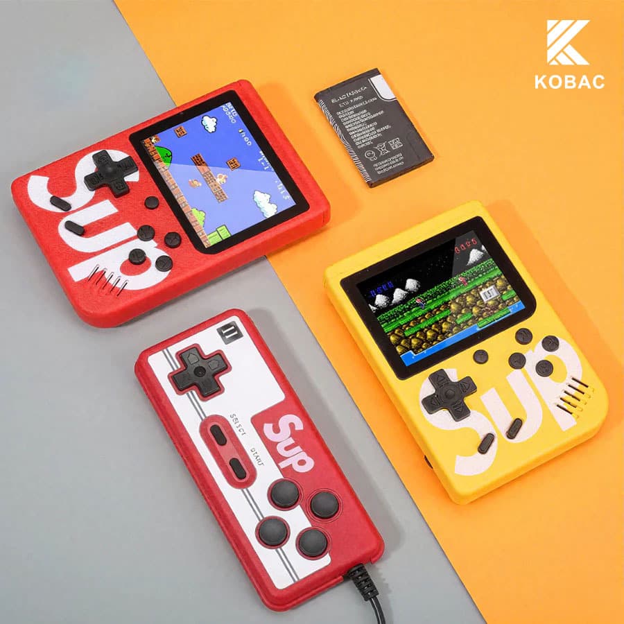 Mini 400 jogos Nintendo, vídeo portátil, jogos clássicos retro, com controle para 2 pessoas