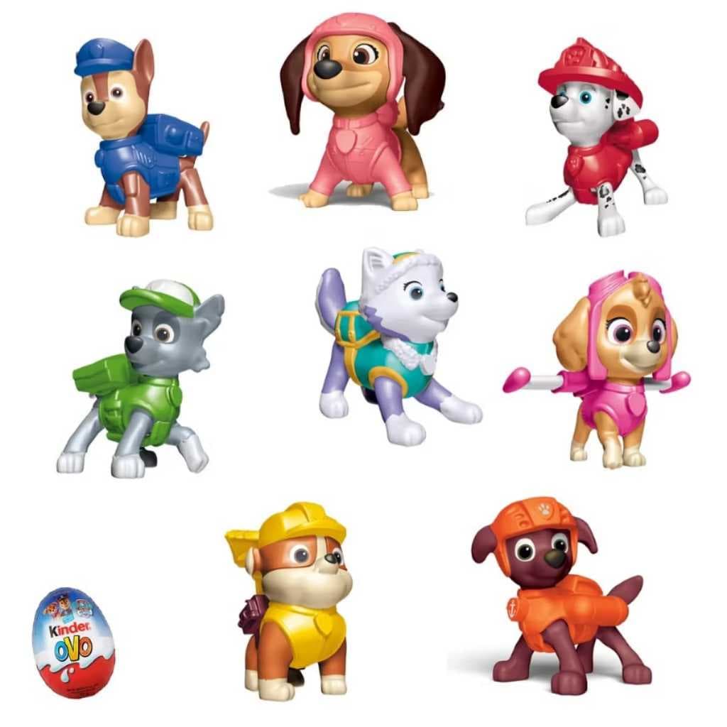 Patrulha Canina Miniaturas Colecionáveis Kinder Ovo