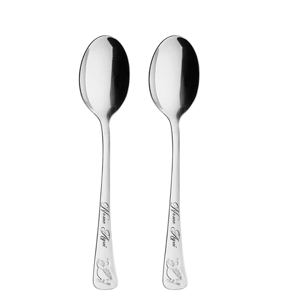 KIT TALHERES INFANTIS TRAMONTINA COM NOME PERSONALIZADAS