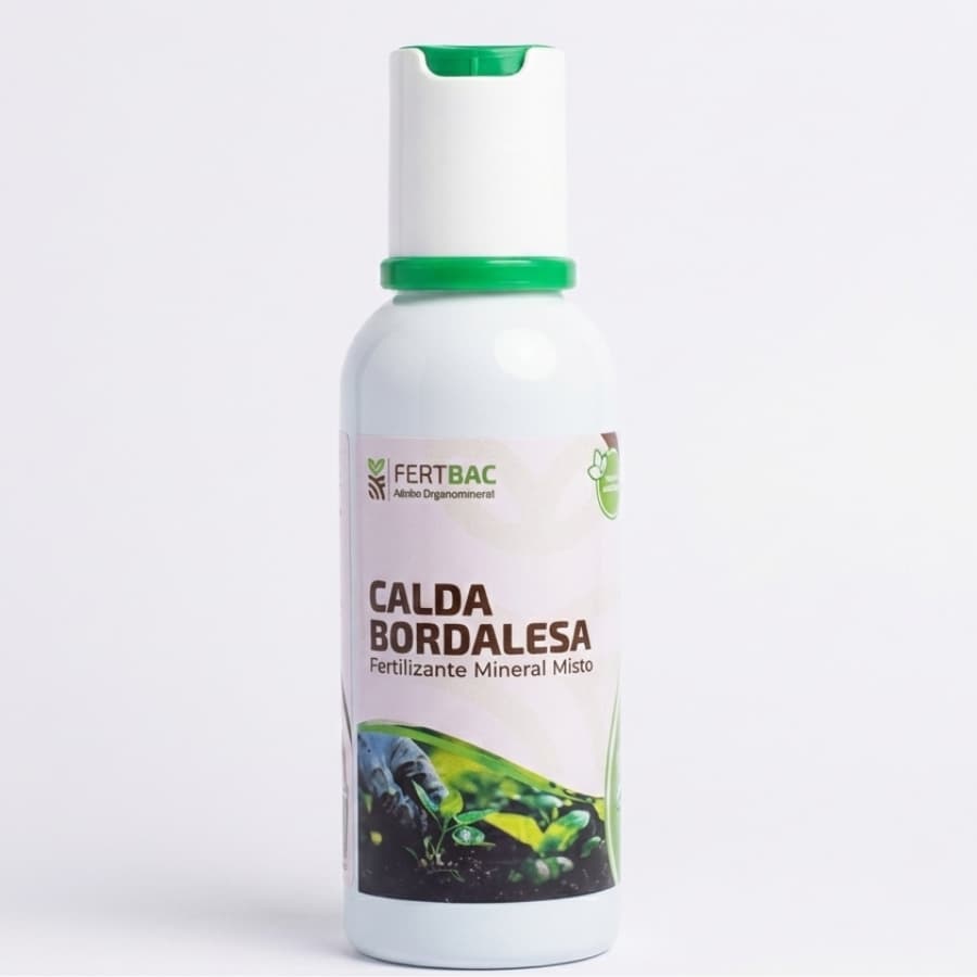 Calda Bordalesa 100 ml FertBac - Fertilizante Concentrado (Rende até 20 L) Para Hortaliças, Flores, Pomares