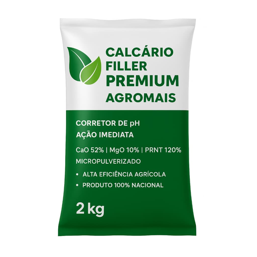 2kg Calcário Filler Viter - Corrige a Acidez do Solo | Ideal para Horta, Jardim e Vasos