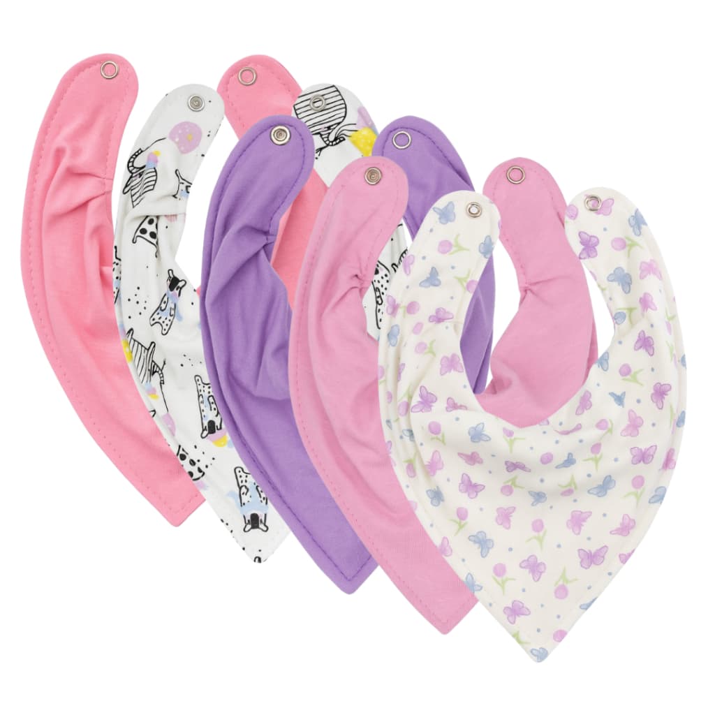 Babador Bandana Bebê Impermeável, Kit 5, Premium Eternizare