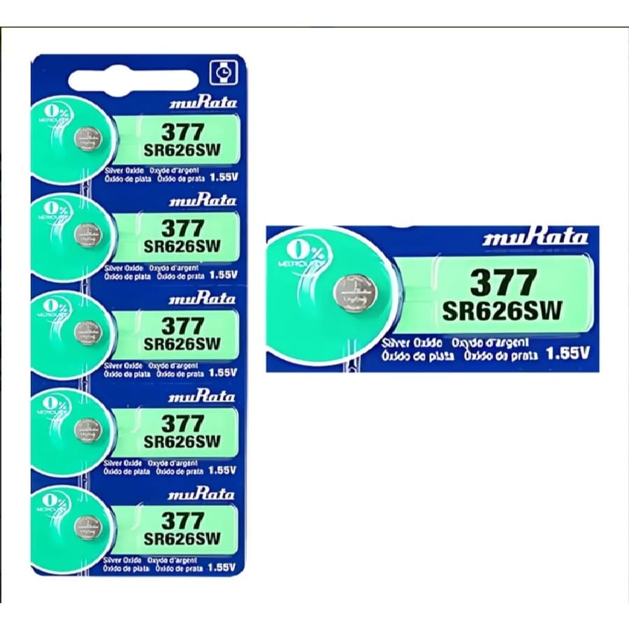 05 Bateria Murata Sony 377 Sr626sw Relógio - 05 Unidades - 01 Cartela - Original
