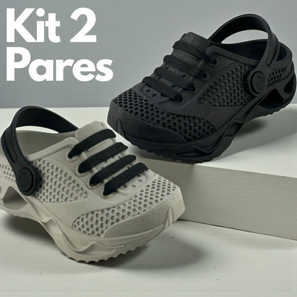 Kit 2 Pares De Tênis Emborrachado Masculino Infantil Vários Modelos Confortável Promoção