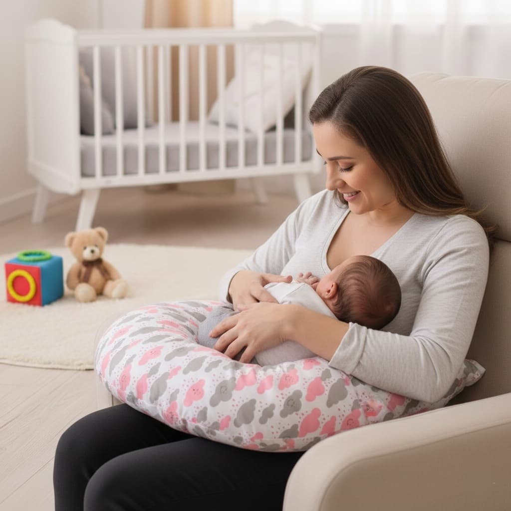 Capa Para Almofada de Amamentação Tamanho Grande e Anatômico