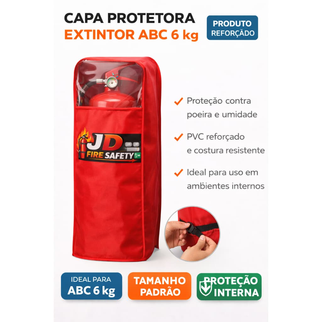 Capa Protetora para Extintor ABC 6/8kg– PVC Reforçado
