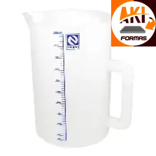 JARRA GRADUADA DE PLÁSTICO(PP)COM ALÇA - 1000 ML COM NOTA FISCAL