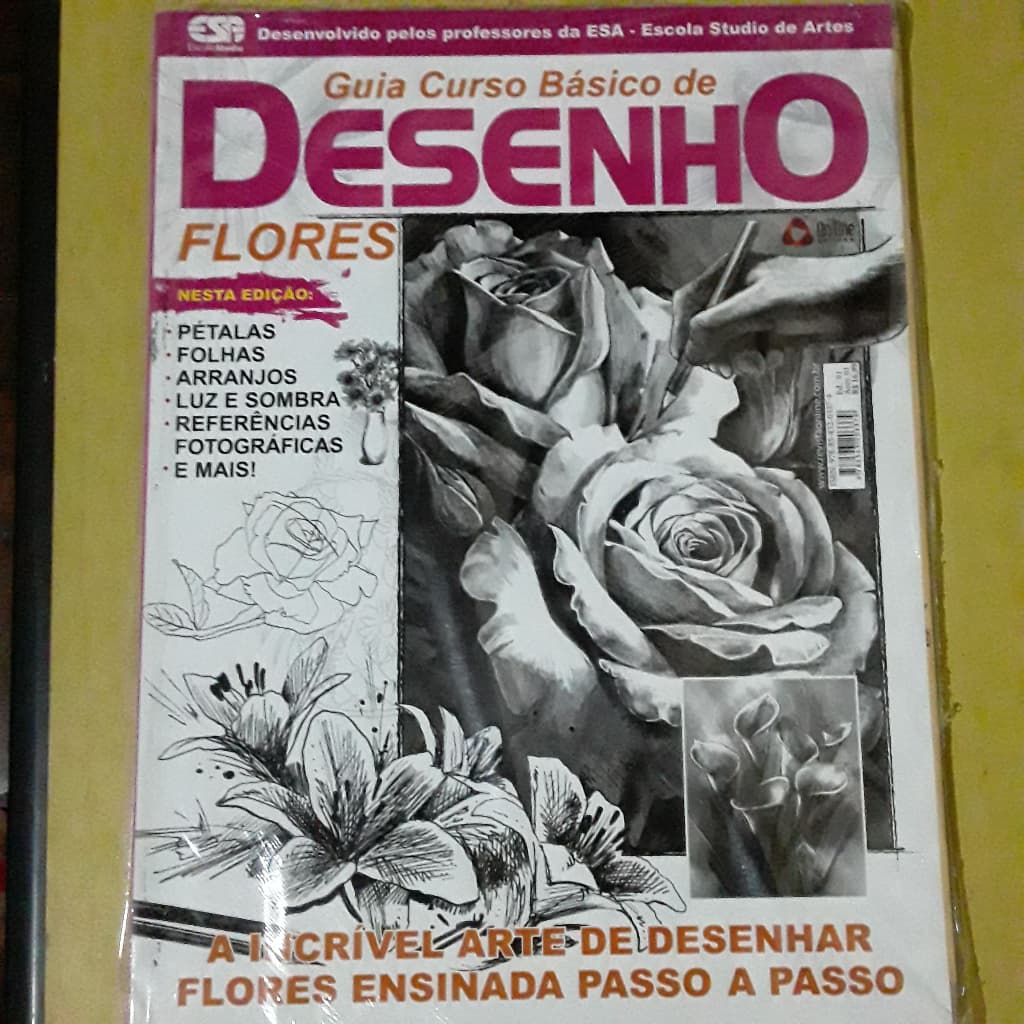 REVISTA GUIA CURSO BÁSICO DE DESENHO FLORES