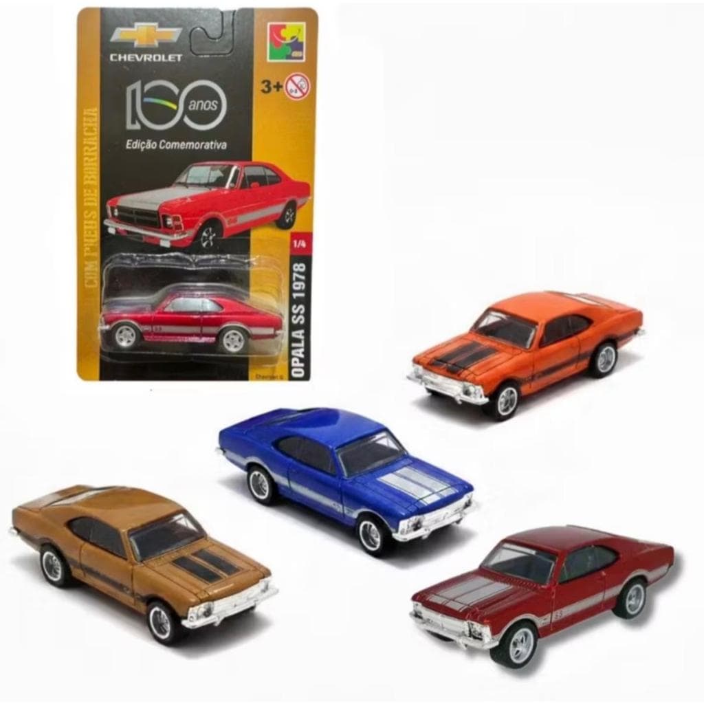 Miniatura Chevrolet Opala 1978 Edição Comemorativa 100 Anos 1:64 CKS Carinho Colecionadores