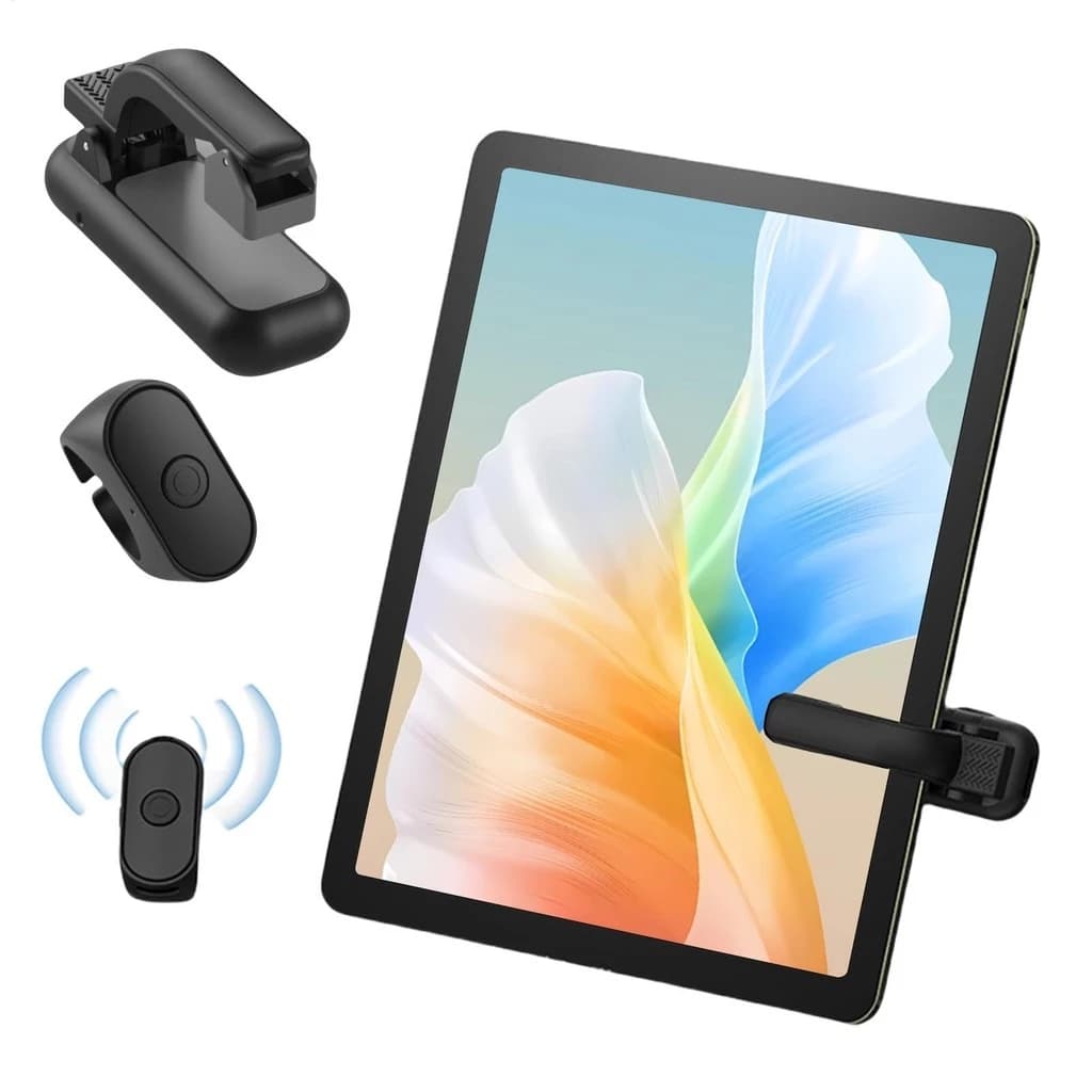 Kindle Page Turner, Controle Remoto Bluetooth Para E-books Preto