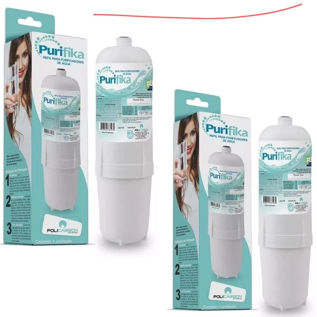 Refil Filtro Vela Policarbon bebedouro compatível com Soft Everest plus star slim fit baby 2 Und