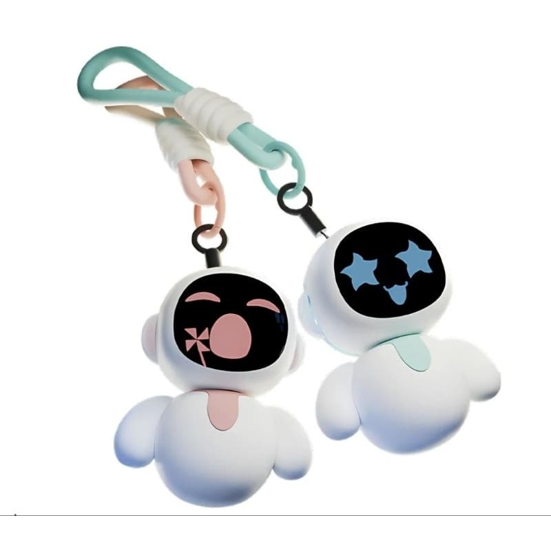 Robô Interativo Eiliko e Eilik🤖 | Azul ou Rosa | Roupinhas SpinKit I (Combos) | Robô Pet com Inteligência Emocional