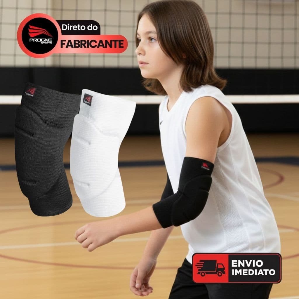 COTOVELEIRA INFANTIL COM PROTEÇÃO DE IMPACTOS – ESPUMA ACOLCHOADA – PROGNE SPORTS