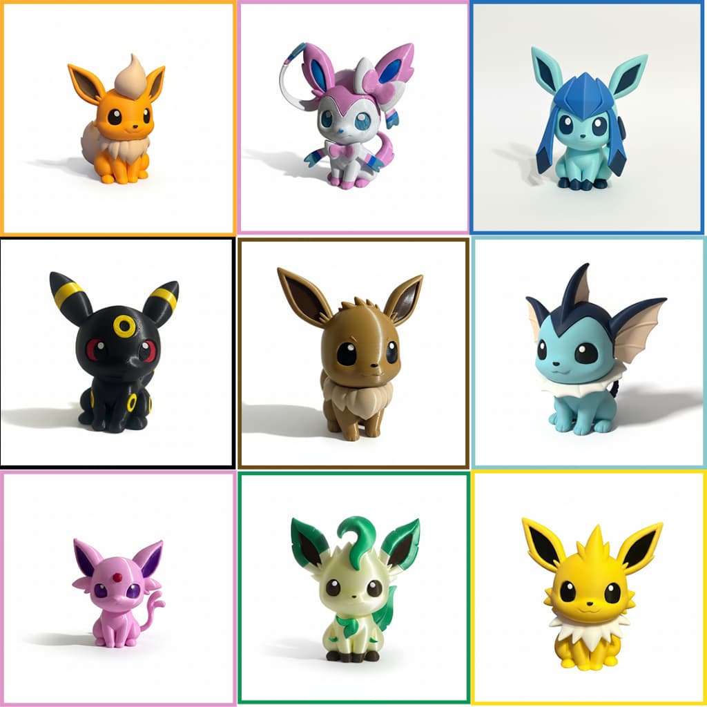 Boneco Action figure - Coleção Eevee & Evoluções – Pokemon