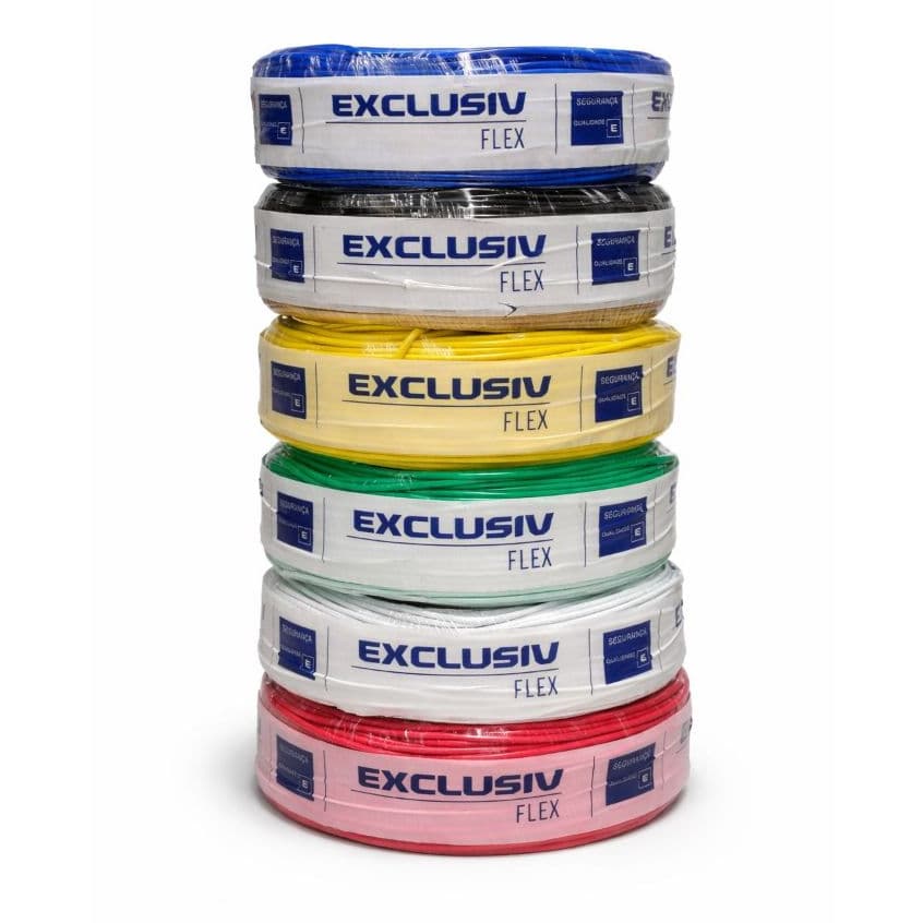 Cabo Flexível Rolo Fio 6,0 mm 100 Metros e 50 Metros