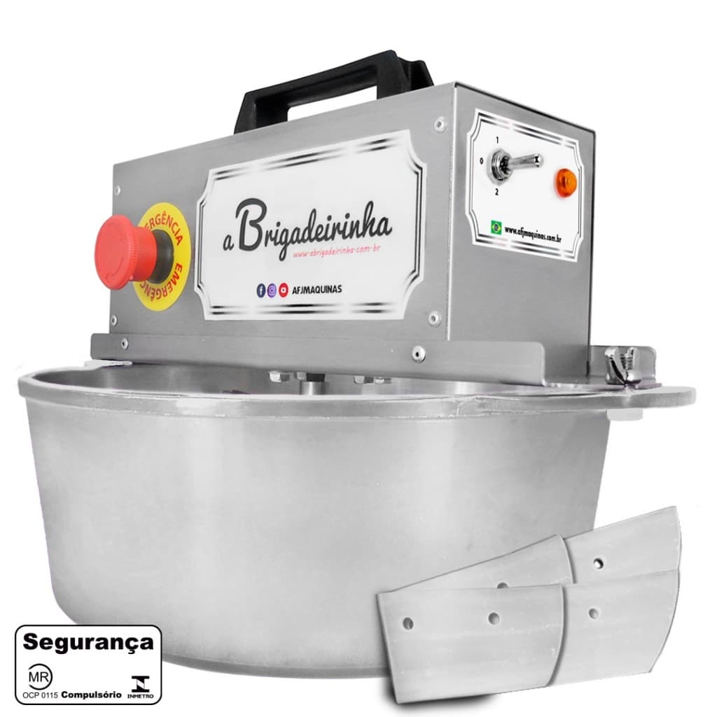 PANELA PARA MEXER DOCES A BRIGADEIRINHA MODELO PLATINUM 28 CM ALUMINIO