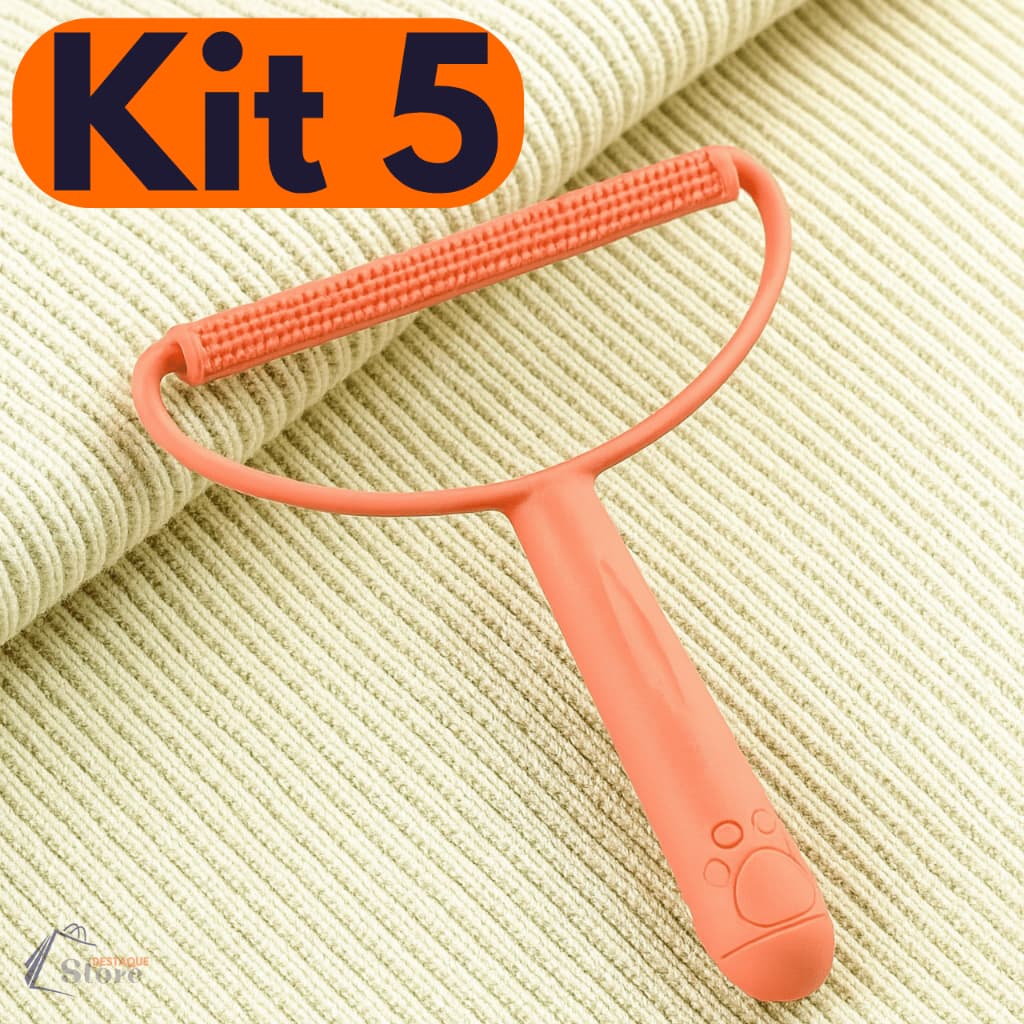 Kit Removedor Tira Pelo Escova Mágica Para Tecidos Tapetes Pet Sofá Reutilizável