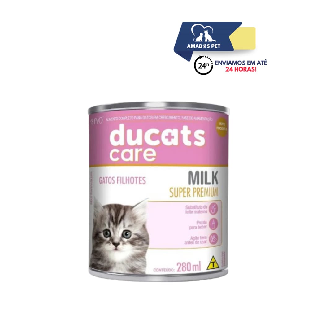 DUCATS LEITE PRONTO PARA GATOS FILHOTES - SUPER PREMIUM 280ML