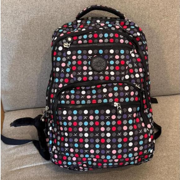 Mochila Escolar Universitaria Estampada De Grande Capacidade Para Estudante Unissex Nylon com Compartimento Notebook