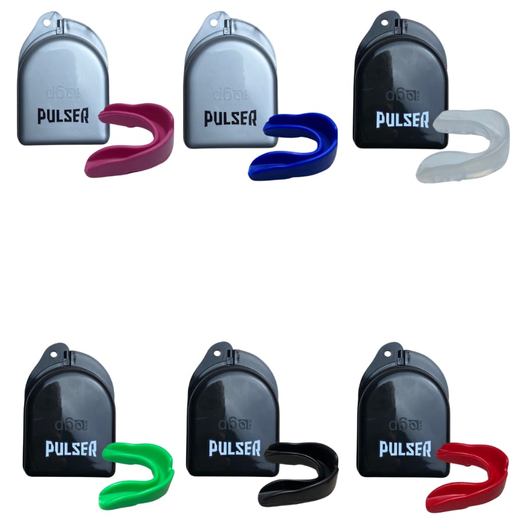 Protetor Bucal Simples com Estojo Lutas Muay thai Boxe Jiu Jitsu Kickboxing Pulser