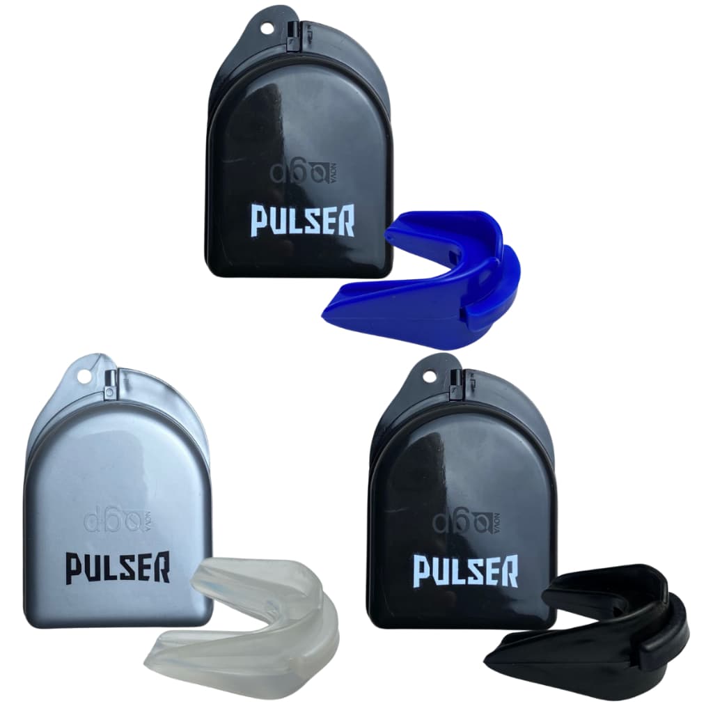 Protetor Bucal Duplo com Estojo Lutas Muay thai Boxe Jiu Jitsu Kickboxing Pulser