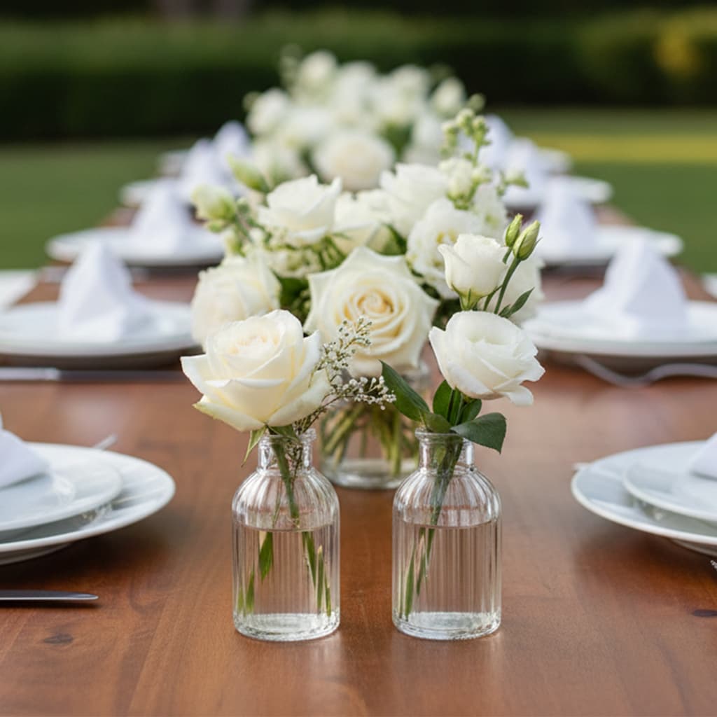 Kit Mini Vasos Vidro Decorativo Mesa Posta Casamento Aniversário Festa Flores Decoração Difusor Escolha a Quantidade