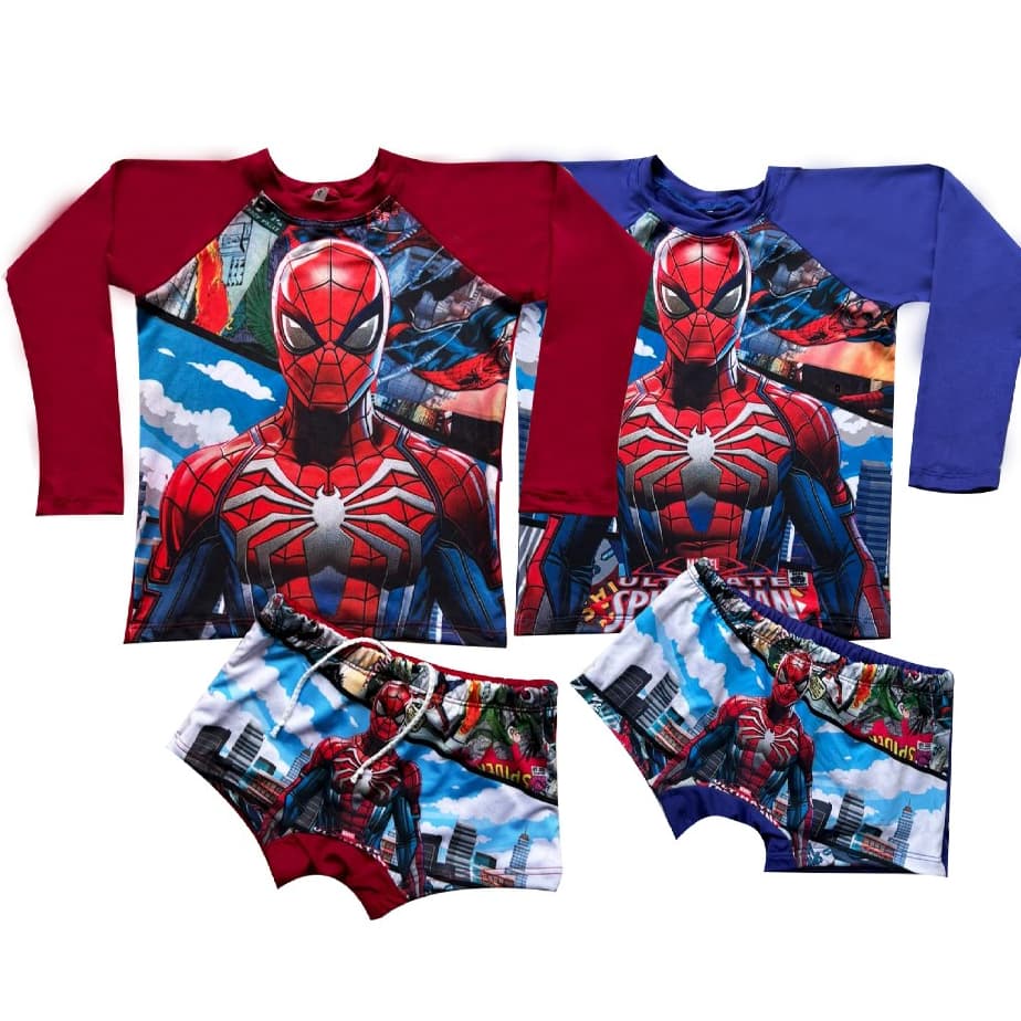 Sunga Infantil Blusa Térmica Proteção Solar Uv50 Kit Praia