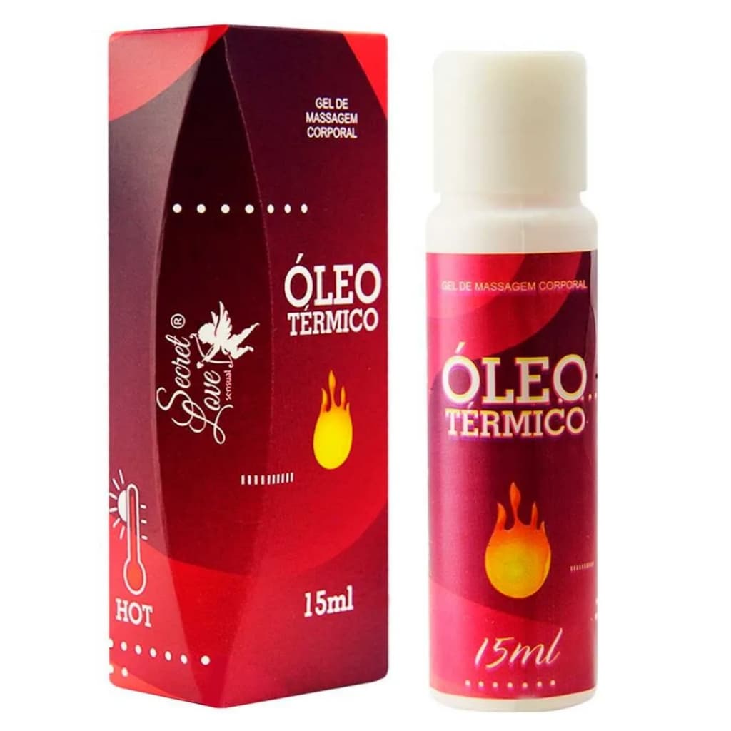 Gel Óleo Térmico Hot para Massagem Corporal 15ml Secret Love – Efeito Aquecedor e Sensação Intensa