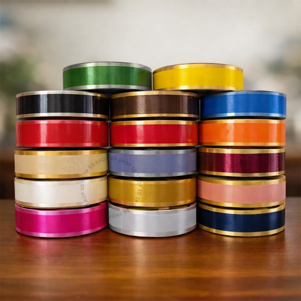 Fita Decorada 3D 32mmx100m Maxi Albano Laço Presente Decoração Embalagem Diversas Cores
