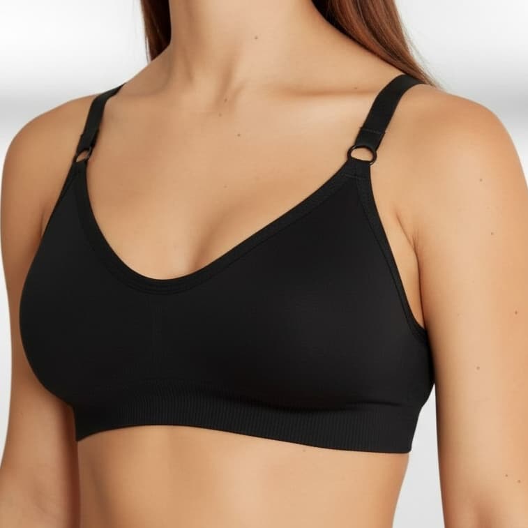 Sutiã Básico com Bojo Removível do P ao G3 | Sem Costura e Super Confortável