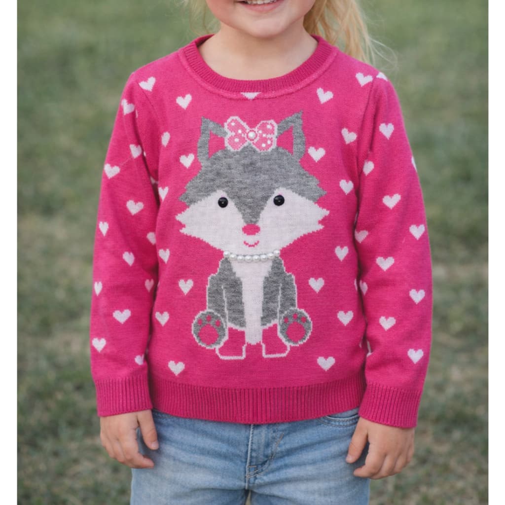 Sueter Infantil Trico Raposinha Para Meninas Qualidade Premium
