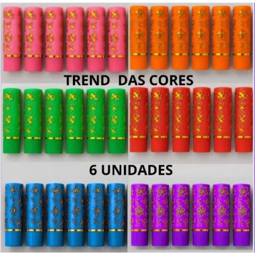 Kit C/6 Unidades Batom Magico da Vovó 24 Horas - Trend das Cores