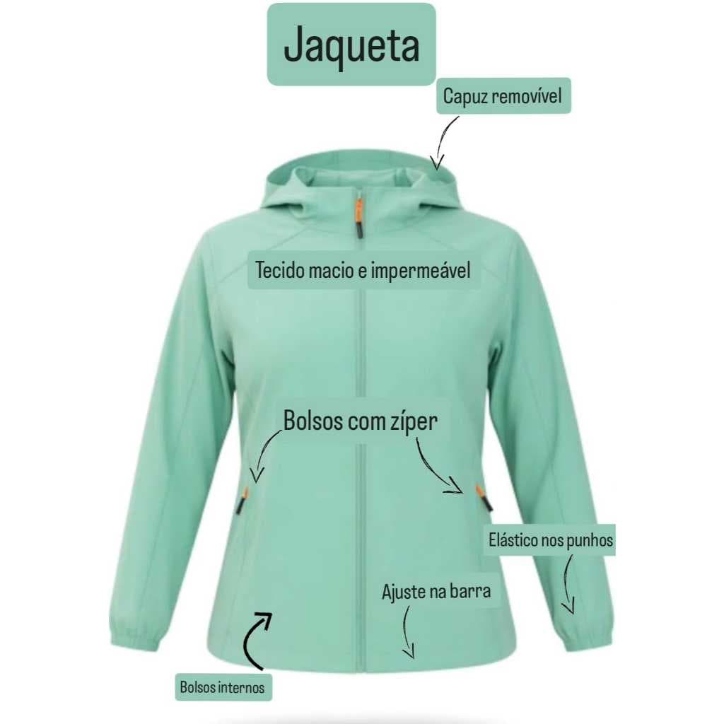 Jaqueta corta vento capuz removível unissex feminino e masculino resistente a água bolsos com zíper verde M ao (4XL) G3