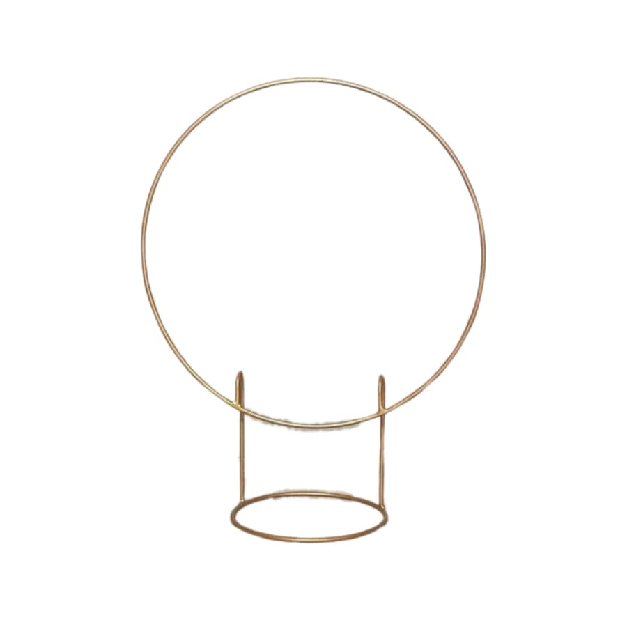 Mini Arco 50x50 de Mesa Redondo Dourado