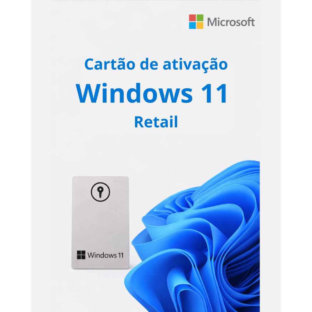 Windows 11 Pro | Cartão de Ativação | Sistema Operacional Licença Física com Nota Fiscal