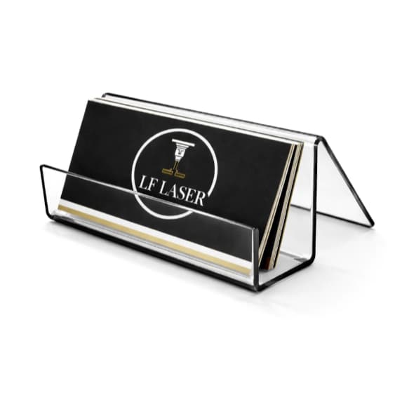 Porta Cartão de Visita em Acrílico Decorativo Mesa Profissional