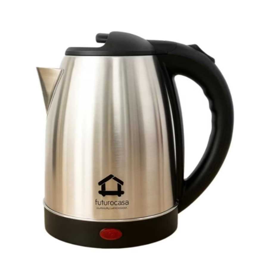 Chaleira Elétrica Inox 1.8L Ferve Água Rápido com Tampa e Luz de Led 1500w