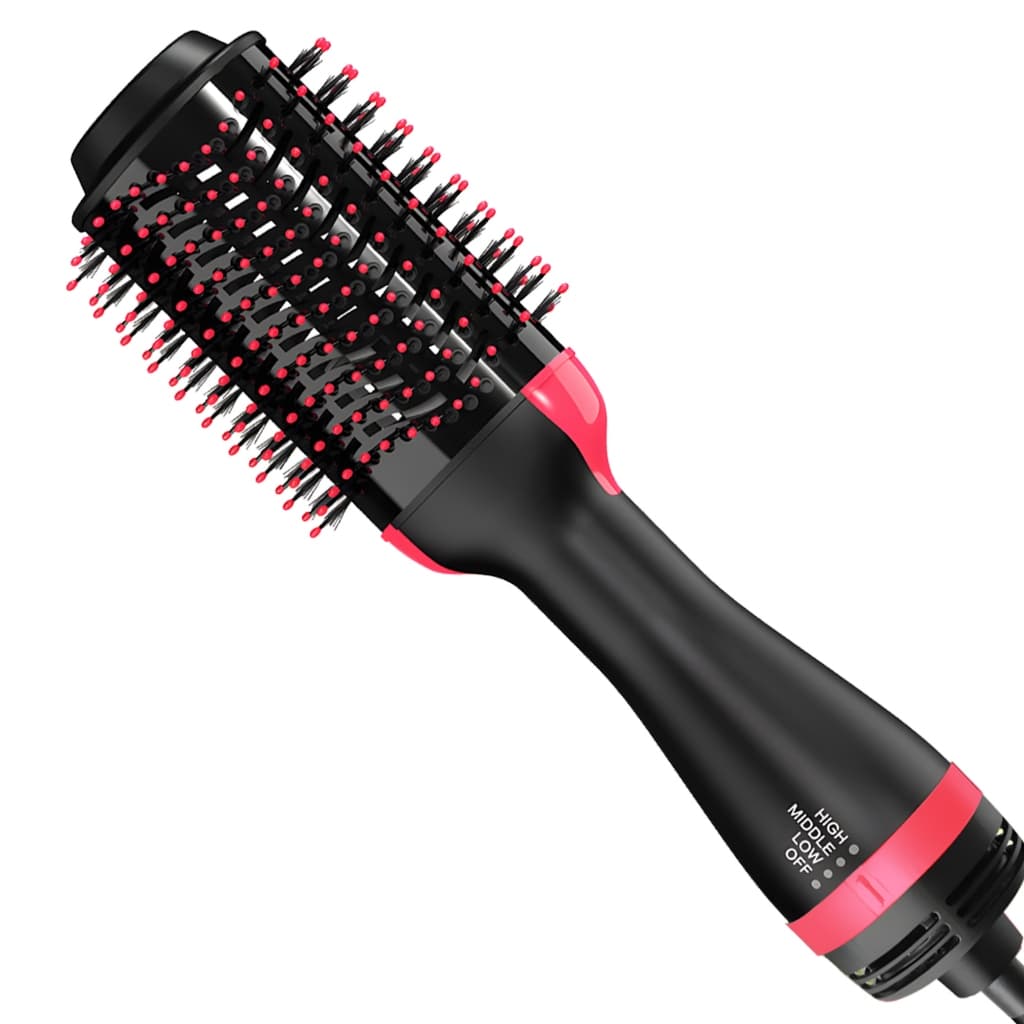 Escova Secadora 110V Alisador Elétrica Quente Cabelo Com 3 Em1 Hair Styler
